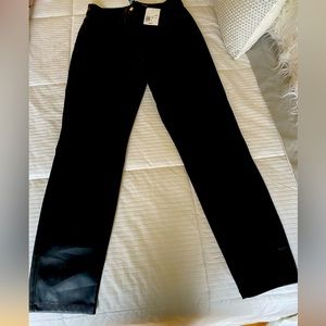 Brand new faux leather straight leg pants